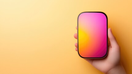 Ultra-modern banking app branding with soft gradients and sleek typography on a perfectly white background