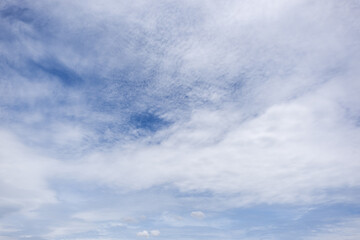 clear blue sky background,clouds with background, Blue sky background with tiny clouds. White fluffy clouds in the blue sky. 
