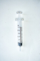 hypodermic needle(injection needle) on white background 