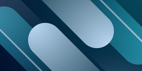 Abstract dynamic shapes pattern background with blue color concept design. Cool banner background.