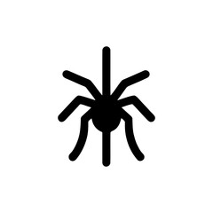 Black Spider Silhouette Vector Graphic Design