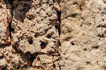 Ancient megalithic Ġgantija Temples, a UNESCO World Heritage site on Xagħra plateau, featuring...