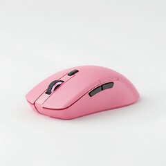 Modern pink computer mouse providing precise control for gaming, design, and productivity tasks