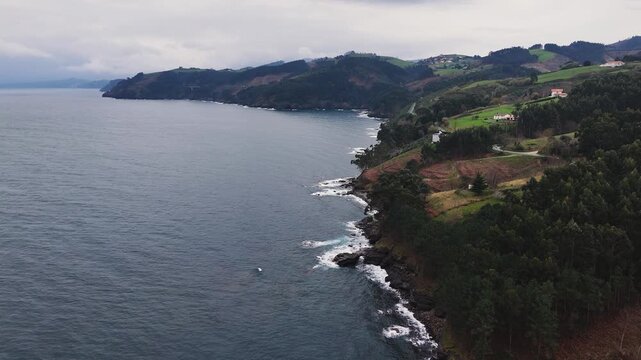 Basque coast between Ondarroa and Lekeitio, Bizkaia, Basque Country.