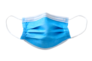 Clean Surgical Blue Facial Protection Mask Against Contagious Disease. Ai Generated Images