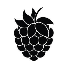 Raspberry Icon Cute Vector Style