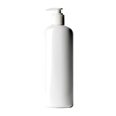White plastic bottle with pump top