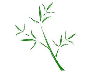 シンプルな笹の葉のイラスト