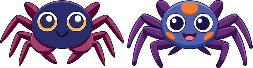 cartoon spider illustration, cute spider cartoon, funny spider drawing, adorable spider artwork, smiling spider vector, happy spider cartoon, playful spider clipart, child-friendly spider cartoon, ins