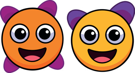 cartoon face illustration, cute cartoon emoji, funny face character, adorable cartoon face artwork, round character vector, smiling cartoon faces, happy face cartoon, playful face mascot, child-friend