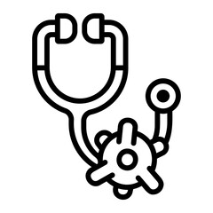 virus Line Icon