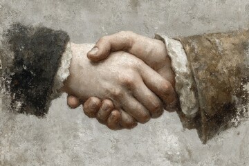 close up of business people shaking hands