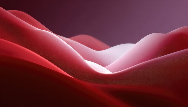 Abstract red wavy forms, soft gradient