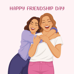 best friend day illustration