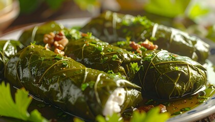 Traditional Stuffed Grape Leaves – Authentic and Flavorful Dish