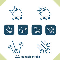 Weather Icons. Hail, Hailstorm, Cloud, Hail Storm, Hailstone