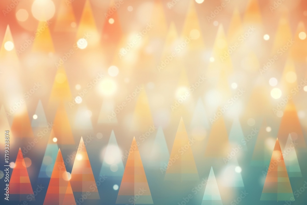 Poster minimal christmas tree pattern bokeh effect background light backgrounds illuminated.