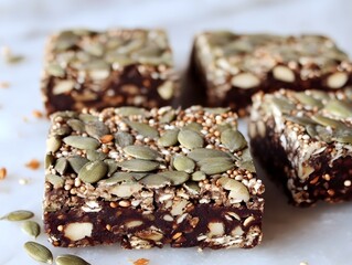 Delicious Chocolate Quinoa Pumpkin Seed Bars, Healthy Snacks, Energy Bites Recipe