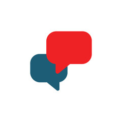 bubble chat text icon logo vector