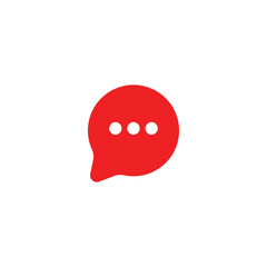 bubble chat text icon logo vector