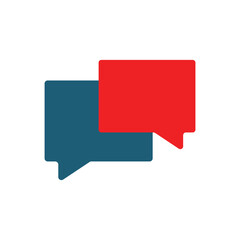 bubble chat text icon logo vector