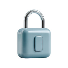 Light-gray padlock with metallic accents