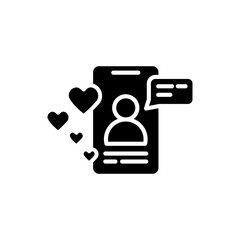 influencer glyph icon