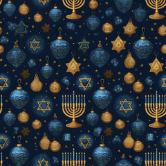 Menorah Candles Hanukkah Festive Illustration