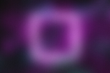 Abstract glowing purple square shape with soft focus and dark background