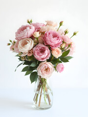 Obraz premium Elegant Pink Peonies Bouquet