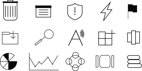 mail and email icon doodle hand drawn set. Outline drawing mail and email line clipart symbol collection