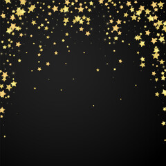 Magic stars vector overlay.  Gold stars scattered