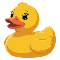 rubber duck isolated on white