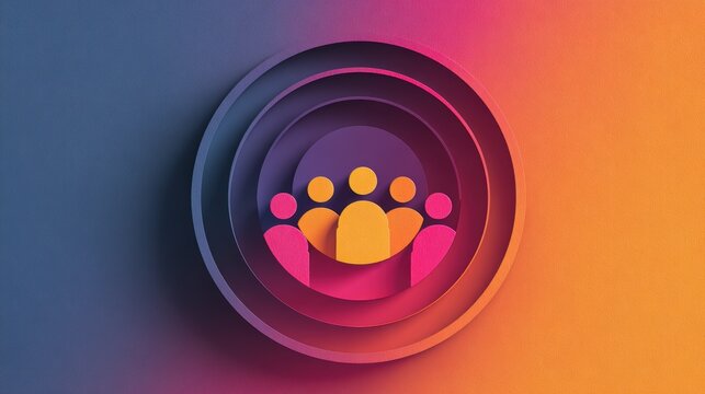 Abstract illustration of a team or community