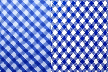 Blue and white checkered pattern evokes picnic vibes, ideal for food, summer, and outdoor lifestyle concepts with clean, classic style