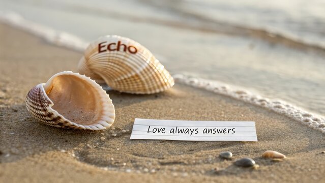 Messages from the Sea: Echo Shell and Inspirational Note on Sand