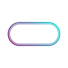 Modern oval shape neon frame for text or image placement