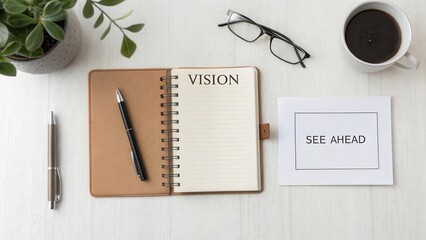 Fototapeta premium Inspirational Vision Board for Personal Development and Growth