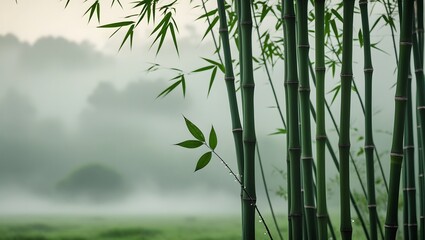 bamboo forest in the morning