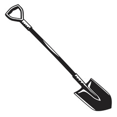 shovel isolated on white vector