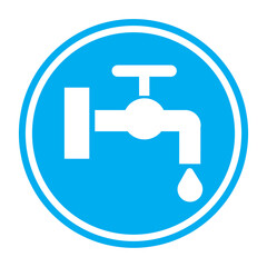 blue water tap icon
