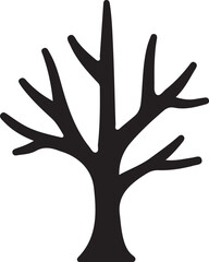 Black vector silhouette of human hands with a tree and a baby icon
