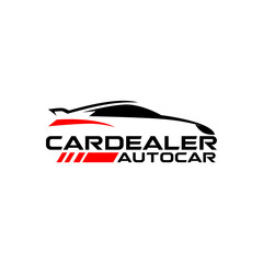 Auto Car Garage Dealership Luxury Sports Car Logo Template Vector