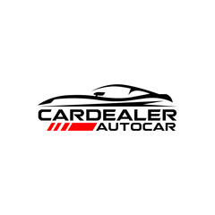 Obraz premium Auto Car Garage Dealership Luxury Sports Car Logo Template Vector