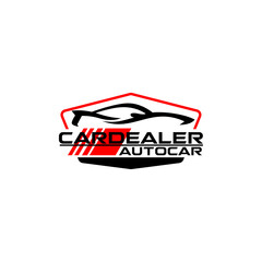Auto Car Garage Dealership Luxury Sports Car Logo Template Vector