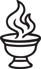 black and white Incense logo art design