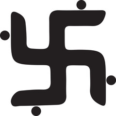 Obraz premium Vector illustration of a black silhouette of a plus symbol, an icon for health and medicine, isolated on a white background