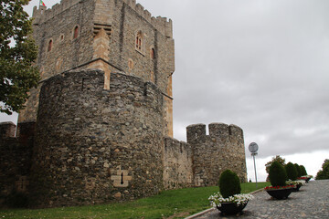 medieval castle in bragança in portugal 