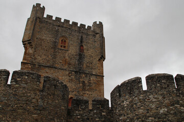 medieval castle in bragança in portugal 
