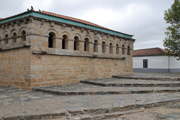 Fototapeta premium medieval hall (domus municipalis) in bragança in portugal 